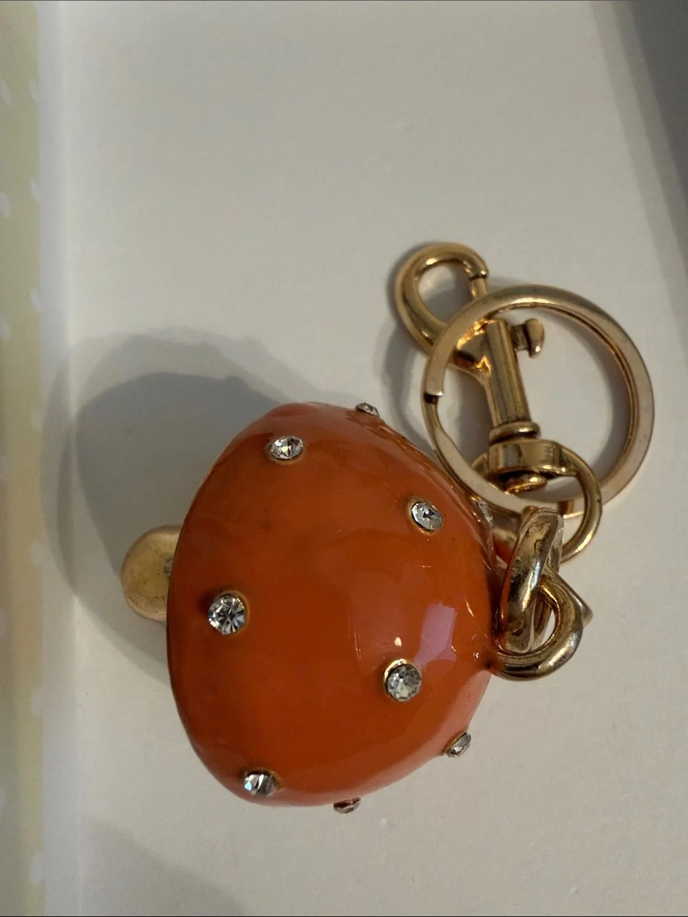 Gold Mushroom Keychain-NWOT